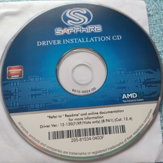 ISO Image of Original Driver CD Disc for Sapphire 100322L AMD Radeon HD 6450 PCIe Graphics Card 2012