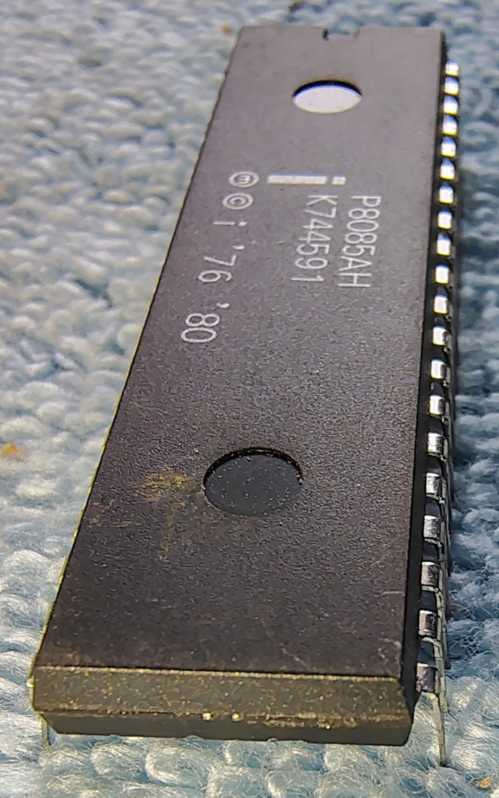Intel P8085AH K744591 CPU Processor Chip Black 40-pin Package 1976 1980 Korea - Image 3