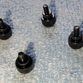 Lot of 4 Black Optical CD / DVD Drive Thumb Screws for Fractal Design Focus G