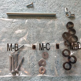 Leftover Parts for Wali Monitor Mount GSMP001N: Grommet Bolt Wing Nut Screws Spacers