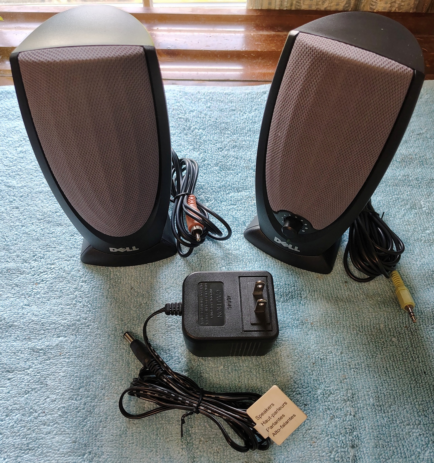 Dell A215 Black Powered Compact Stereo Desktop PC Computer Speakers 2000s - Image 2