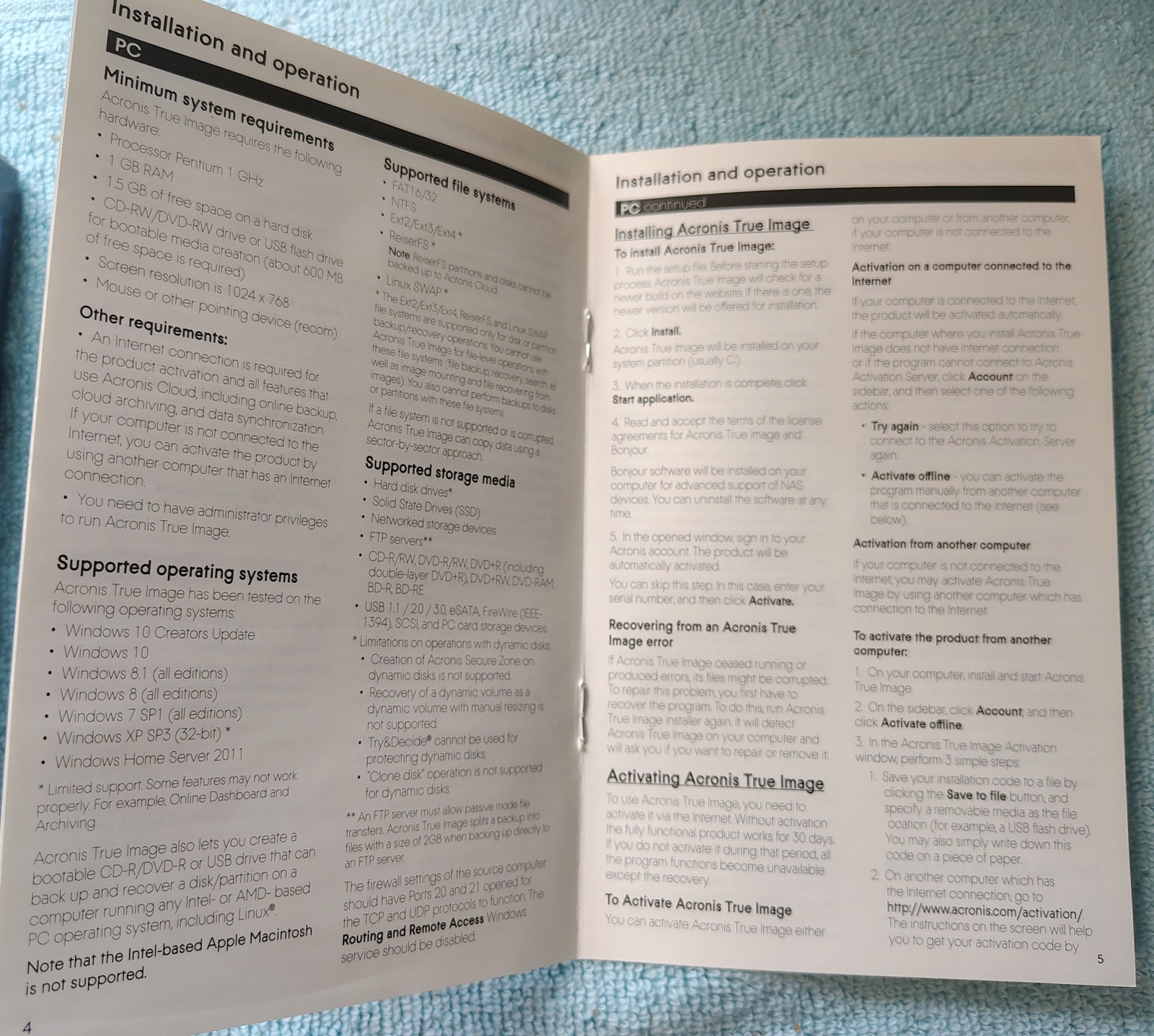 Acronis True Image 2018 For 3 Computers PC Backup Recovery Software w/ Disc, SN - Image 3