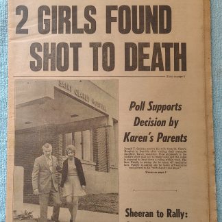 New York (Jersey) Daily News 27 October 1975 Franco Joe Namath Karen Quinlan