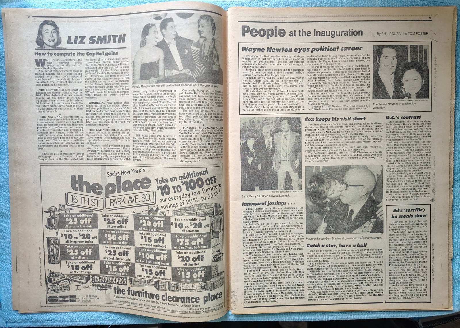 New York Daily News 19 January 1981 Jersey Reagan President Iran Hostages Borg - Image 6