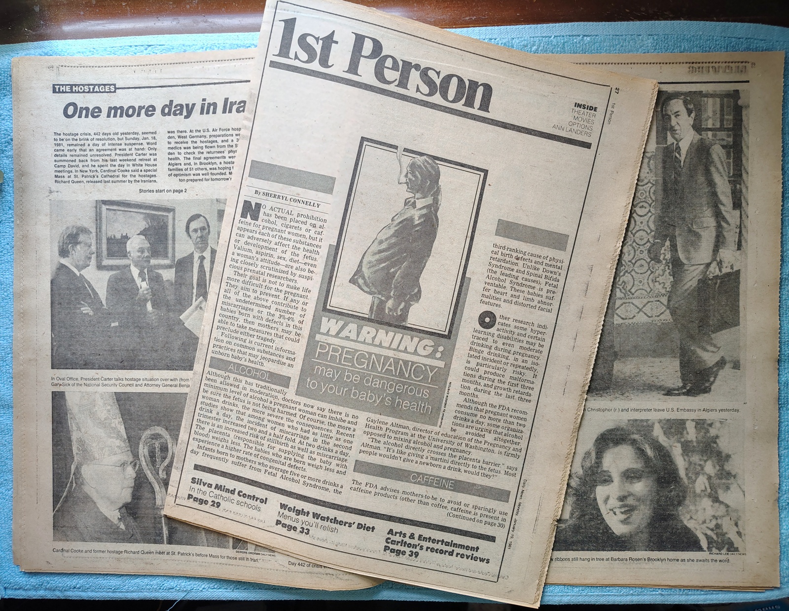 New York Daily News 19 January 1981 Jersey Reagan President Iran Hostages Borg - Image 11