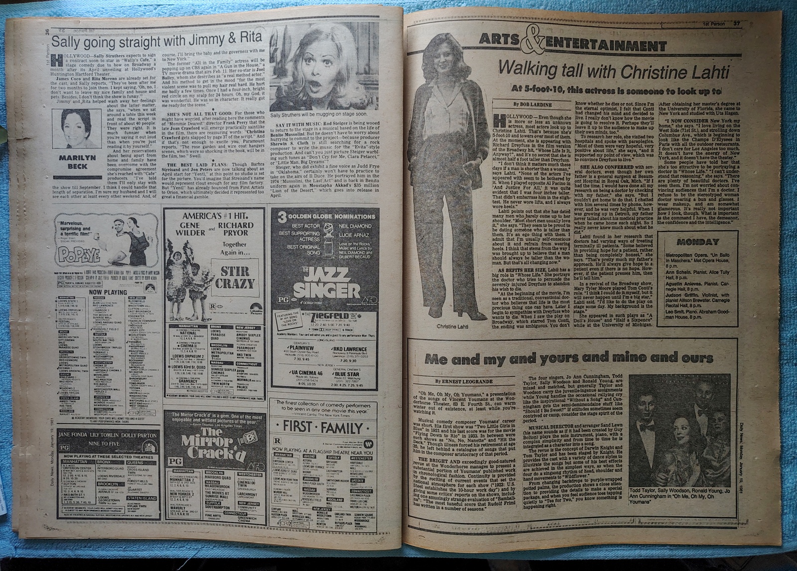 New York Daily News 19 January 1981 Jersey Reagan President Iran Hostages Borg - Image 15