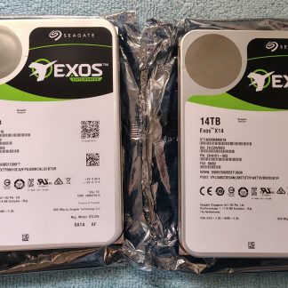 Lot of 2 Seagate Exos Enterprise 14TB ST14000NM0018 3.5" SATA Hard Drives 2019