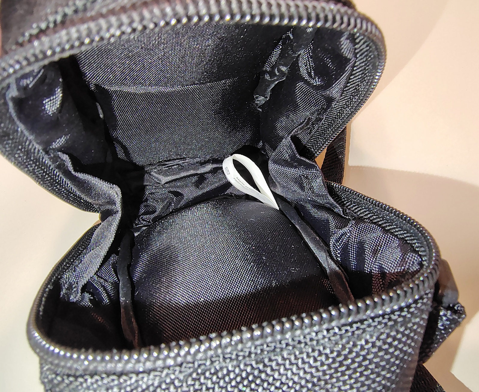 Black Sony Cyber Shot Camera Carry Bag Case 3 Pocket Pouch Zipper Shoulder Strap - Image 8