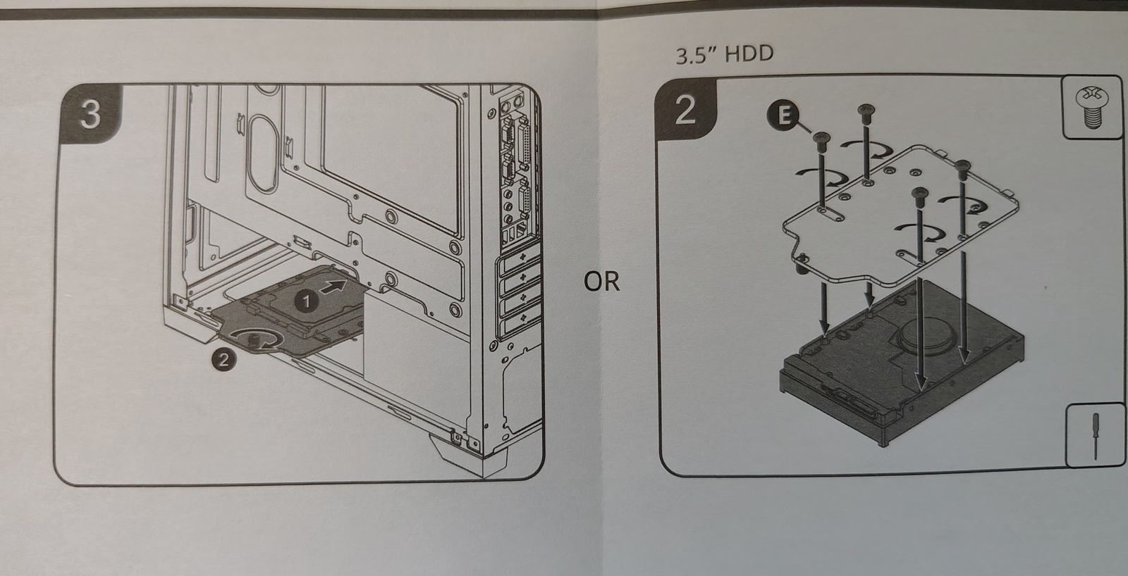 Black SSD, Hard Disk Drive Mounting Bracket for Cooler Master Elite 301 PC Case - Image 9