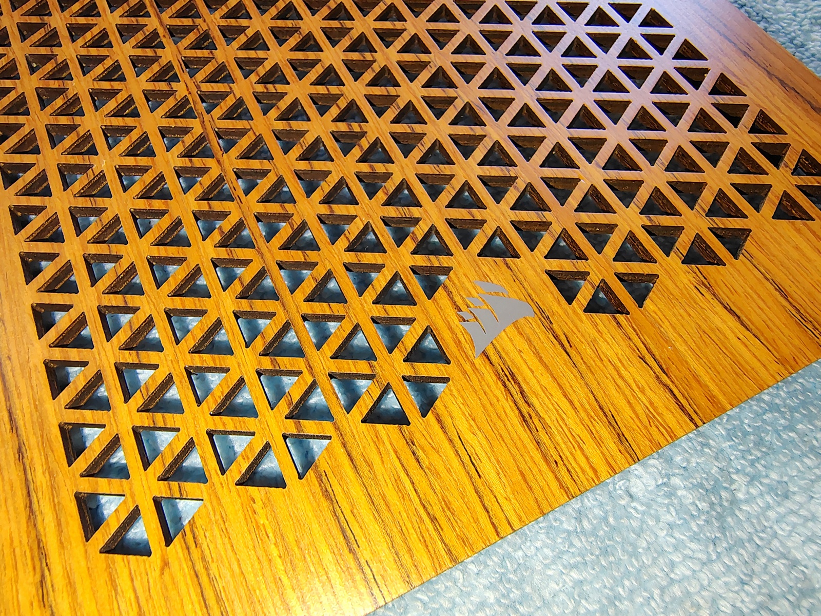 Teak Wood Front Panel Grate Cover Panel for Corsair 4000D Airflow Computer Cases - Image 2