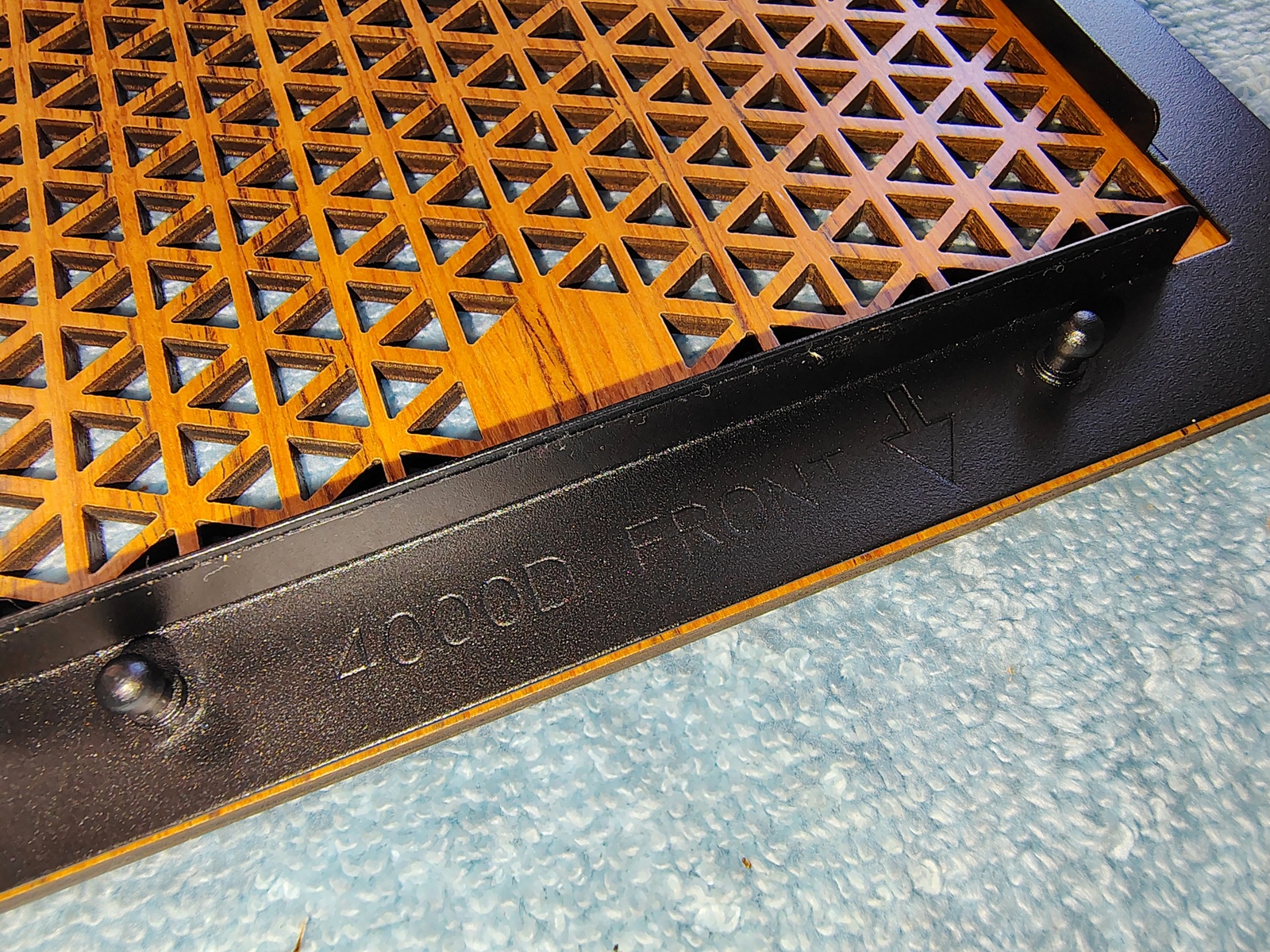 Teak Wood Front Panel Grate Cover Panel for Corsair 4000D Airflow Computer Cases - Image 5