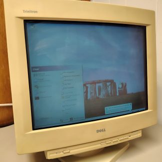 Dell D1025TM Sony Trinitron 17" CRT Monitor Computer Screen 1998 VGA Dim Parts/Repair