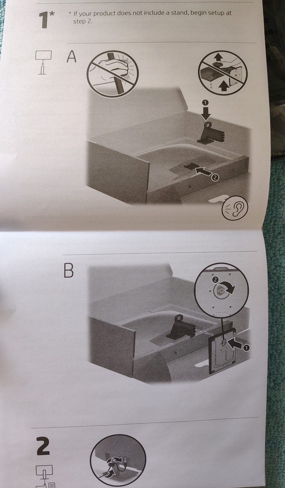 Black HP V27c G5 27" Monitor Screen Display Stand Base Holder New Condition 2022 - Image 5