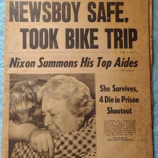 New York Jersey Daily News 5 August 1974 Nixon Prison Shootout Wind Surfing