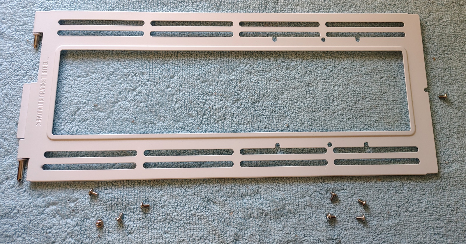 White Metal Steel Side Cooling Fan Bracket for Cooler Master QUBE 500 PC Case