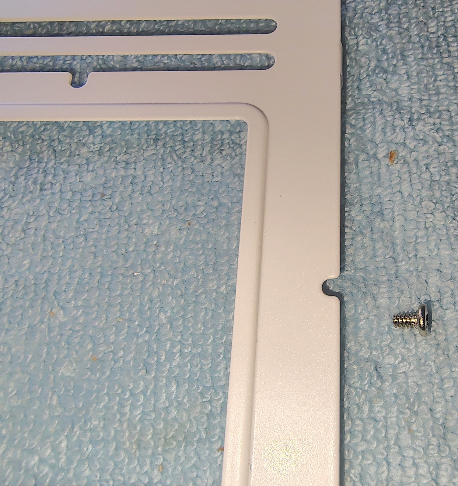 White Metal Steel Side Cooling Fan Bracket for Cooler Master QUBE 500 PC Case - Image 3