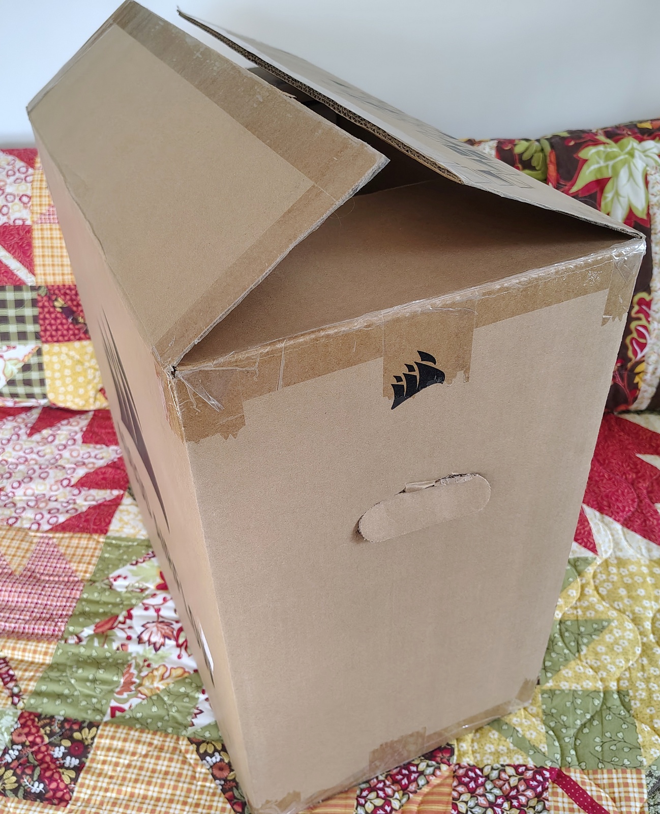 Original Shipping Box, Bag, Packing Foam for White Corsair 4000D Airflow PC Case - Image 9