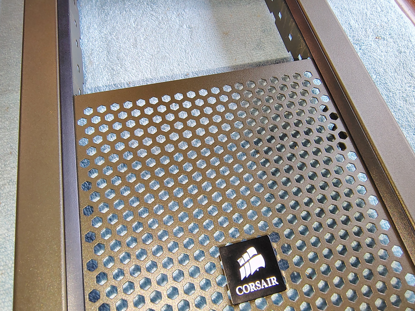 Scratched Green Steel Metal Front Panel Fascia Cover For Corsair Vengeance C70 PC Cases - Image 3