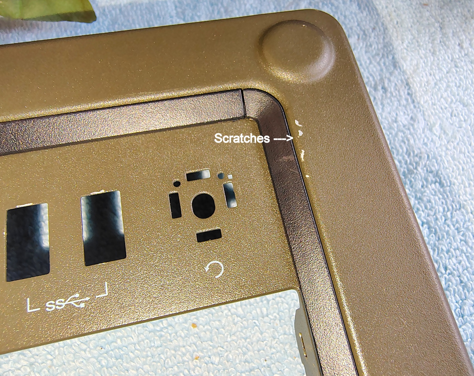 Scratched Green Steel Metal Front Panel Fascia Cover For Corsair Vengeance C70 PC Cases - Image 5