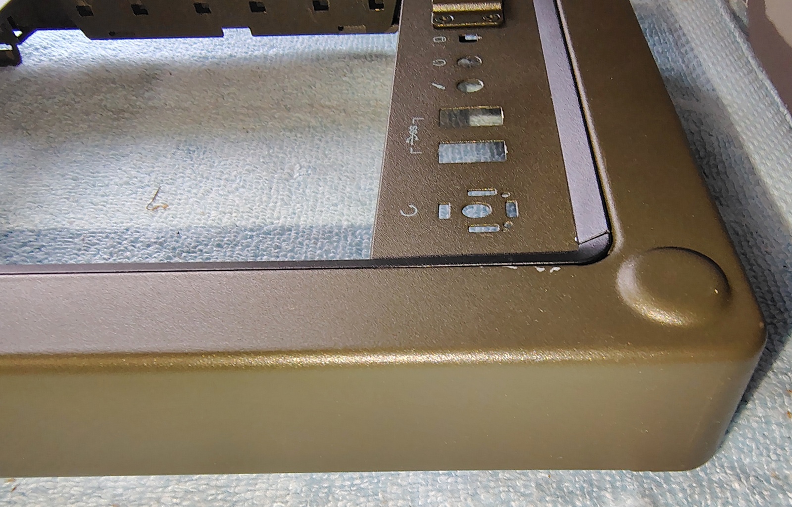 Scratched Green Steel Metal Front Panel Fascia Cover For Corsair Vengeance C70 PC Cases - Image 7