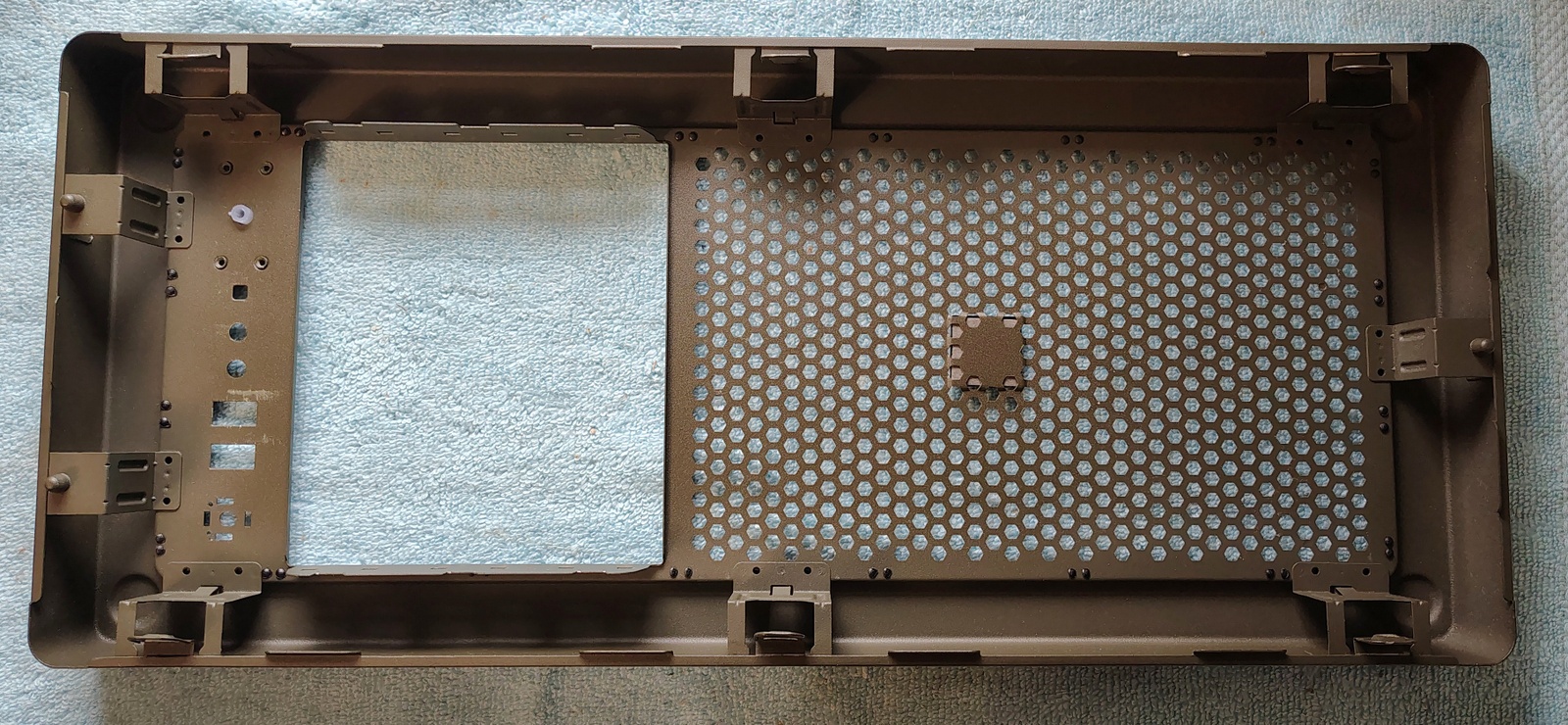 Scratched Green Steel Metal Front Panel Fascia Cover For Corsair Vengeance C70 PC Cases - Image 9