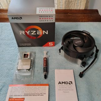 AMD Ryzen 5 3400G CPU APU Socket AM4 Processor YD3400C5FHBOX w/ Heatsink, Fan