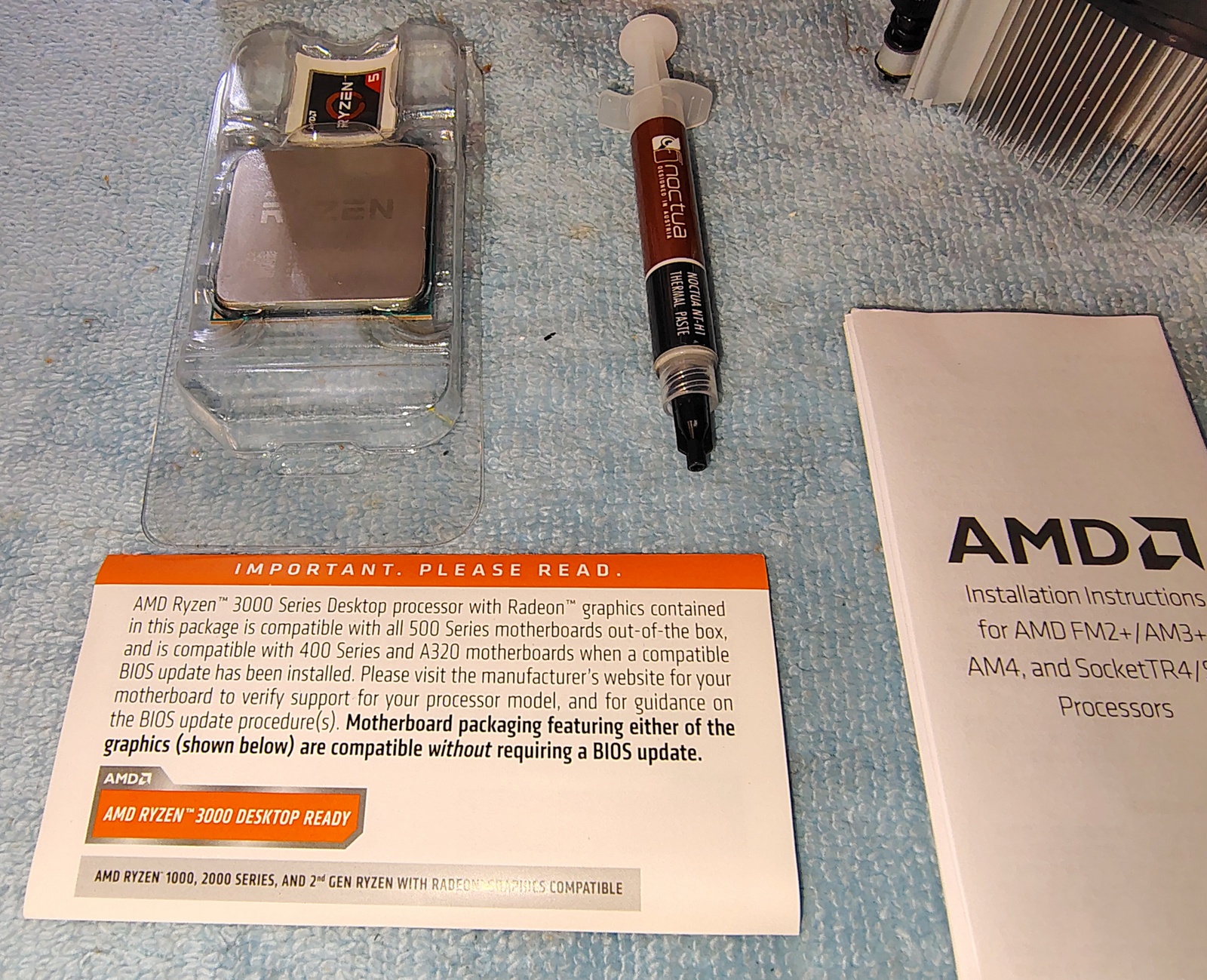 AMD Ryzen 5 3400G CPU APU Socket AM4 Processor YD3400C5FHBOX w/ Heatsink, Fan - Image 2