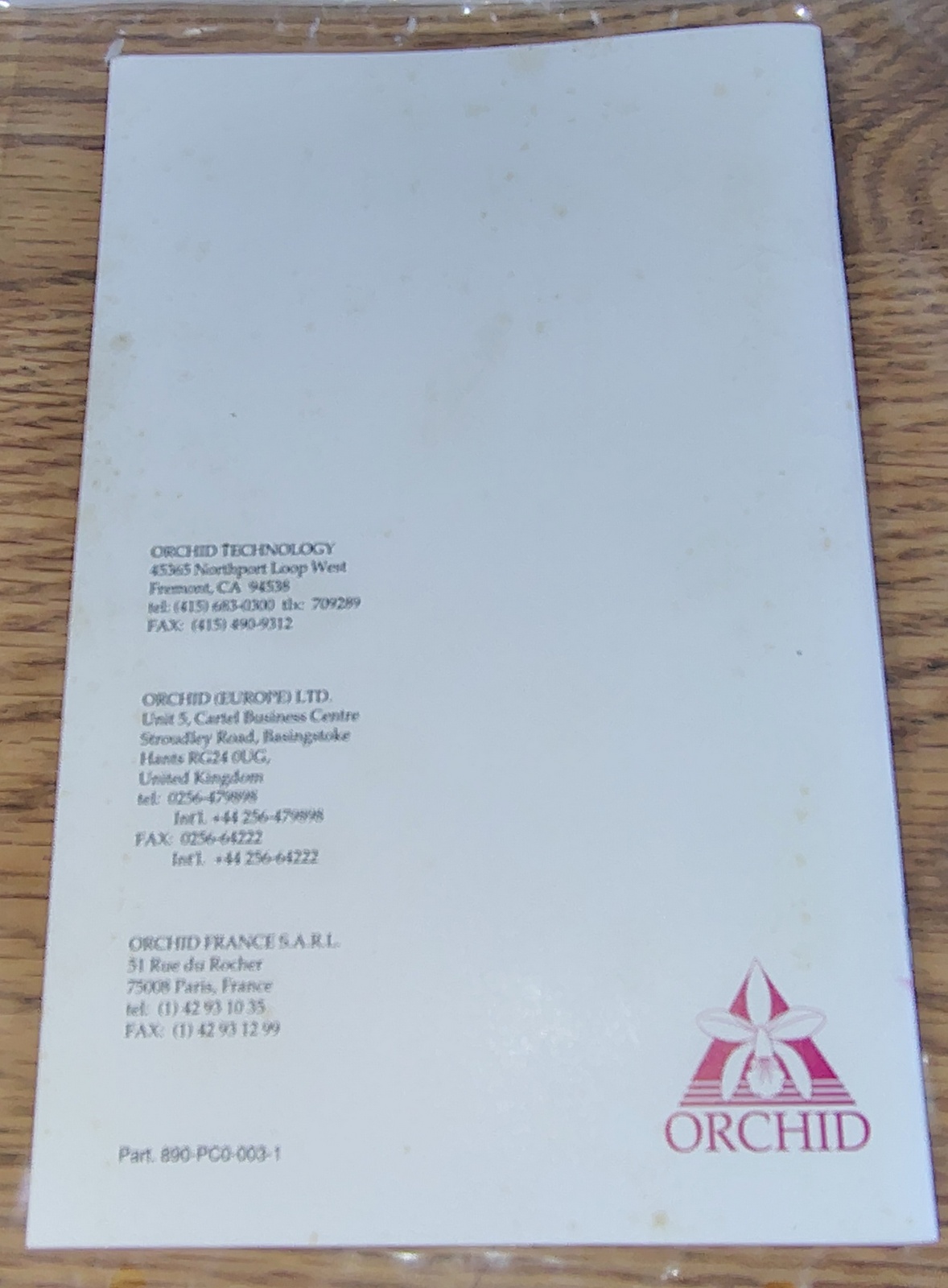 Original Orchid Technology Tiny Turbo 286 PC Upgrade User's Manual Guide Book - Image 4