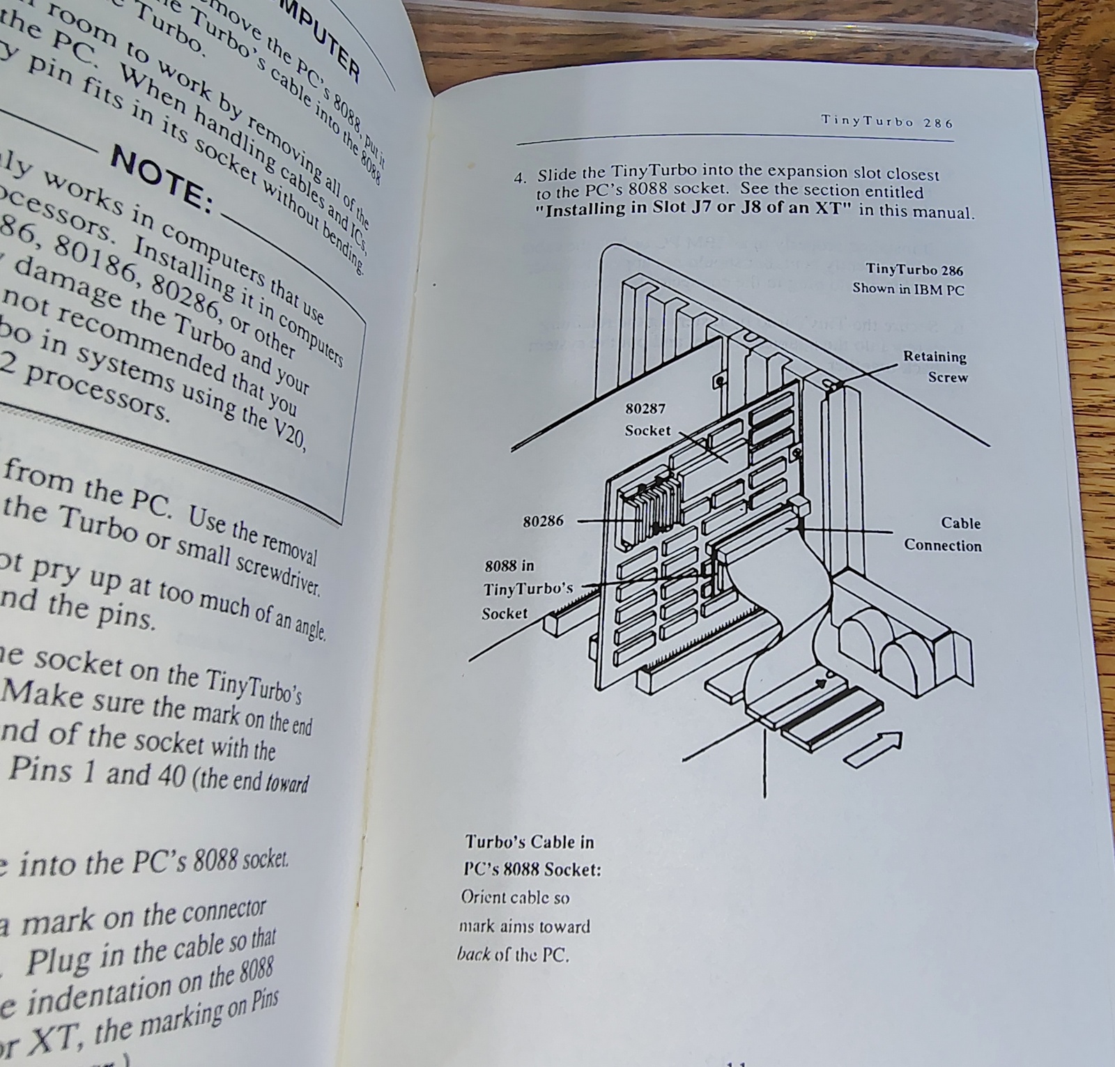 Original Orchid Technology Tiny Turbo 286 PC Upgrade User's Manual Guide Book - Image 5