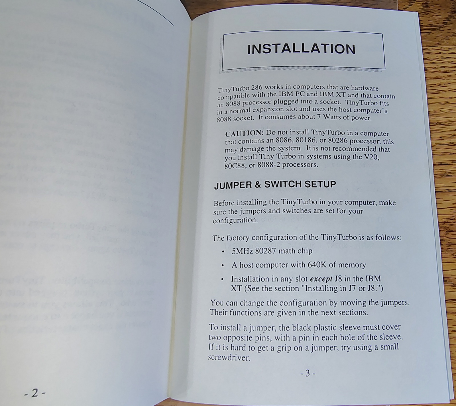 Original Orchid Technology Tiny Turbo 286 PC Upgrade User's Manual Guide Book - Image 6