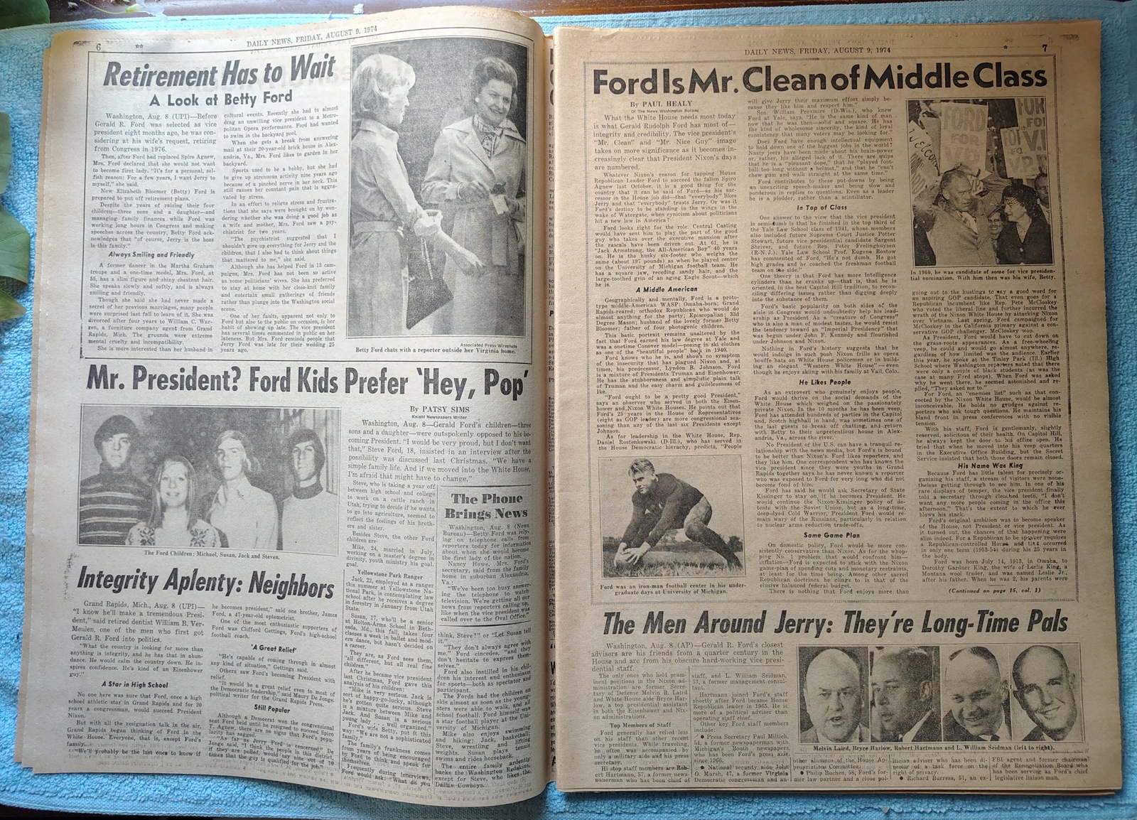 New York Daily News 9 August 1974 Nixon Resigns Special Pullout Toyota Celica Ad - Image 6