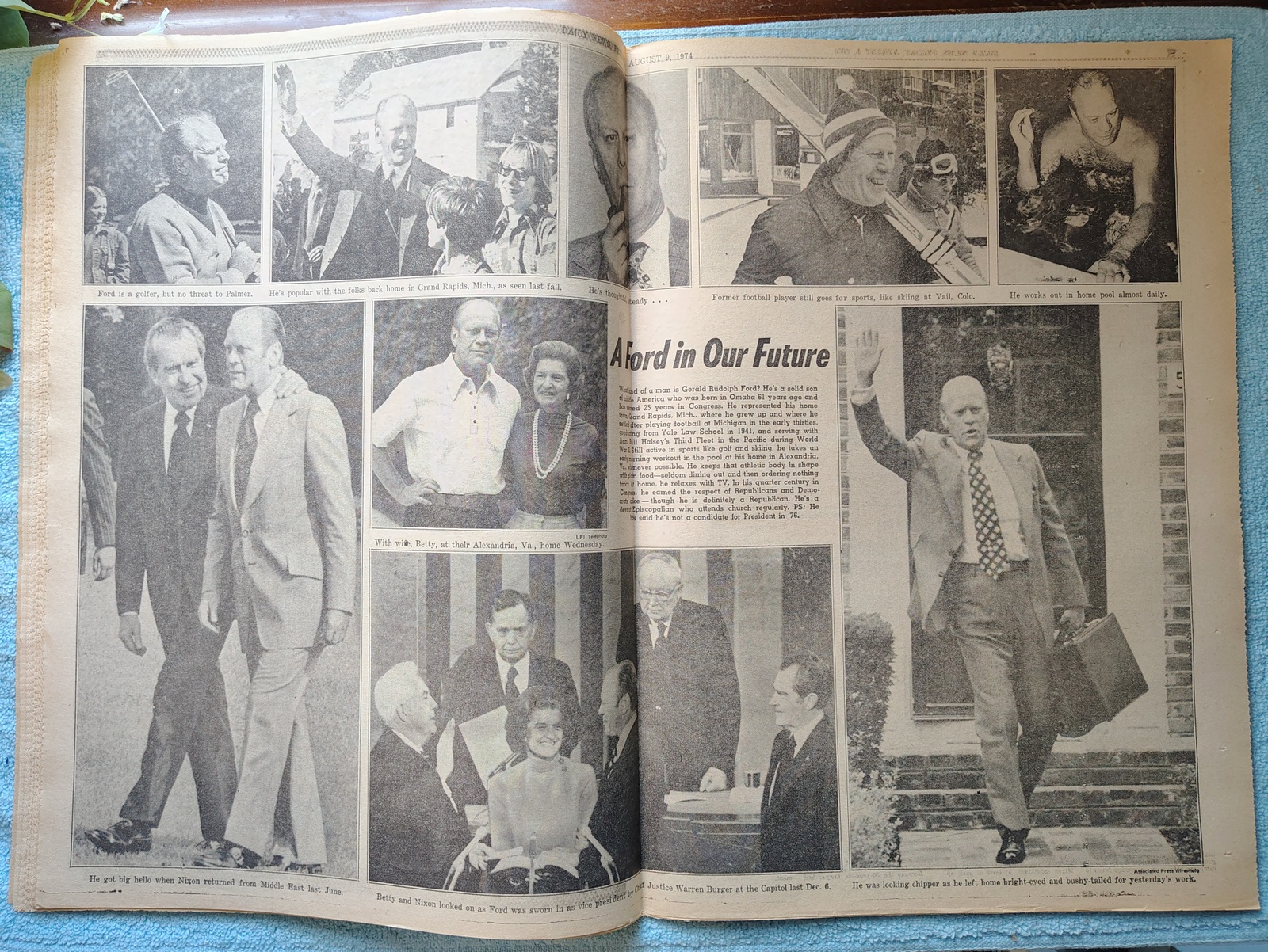 New York Daily News 9 August 1974 Nixon Resigns Special Pullout Toyota Celica Ad - Image 10