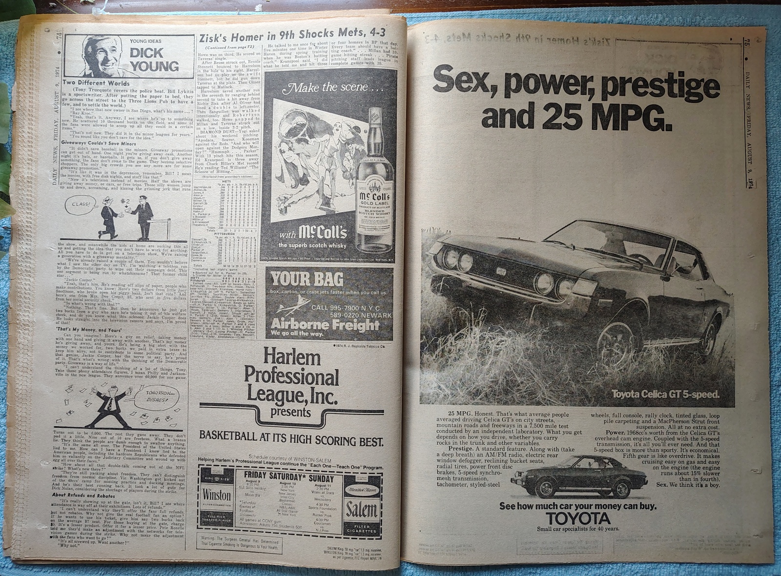 New York Daily News 9 August 1974 Nixon Resigns Special Pullout Toyota Celica Ad - Image 18