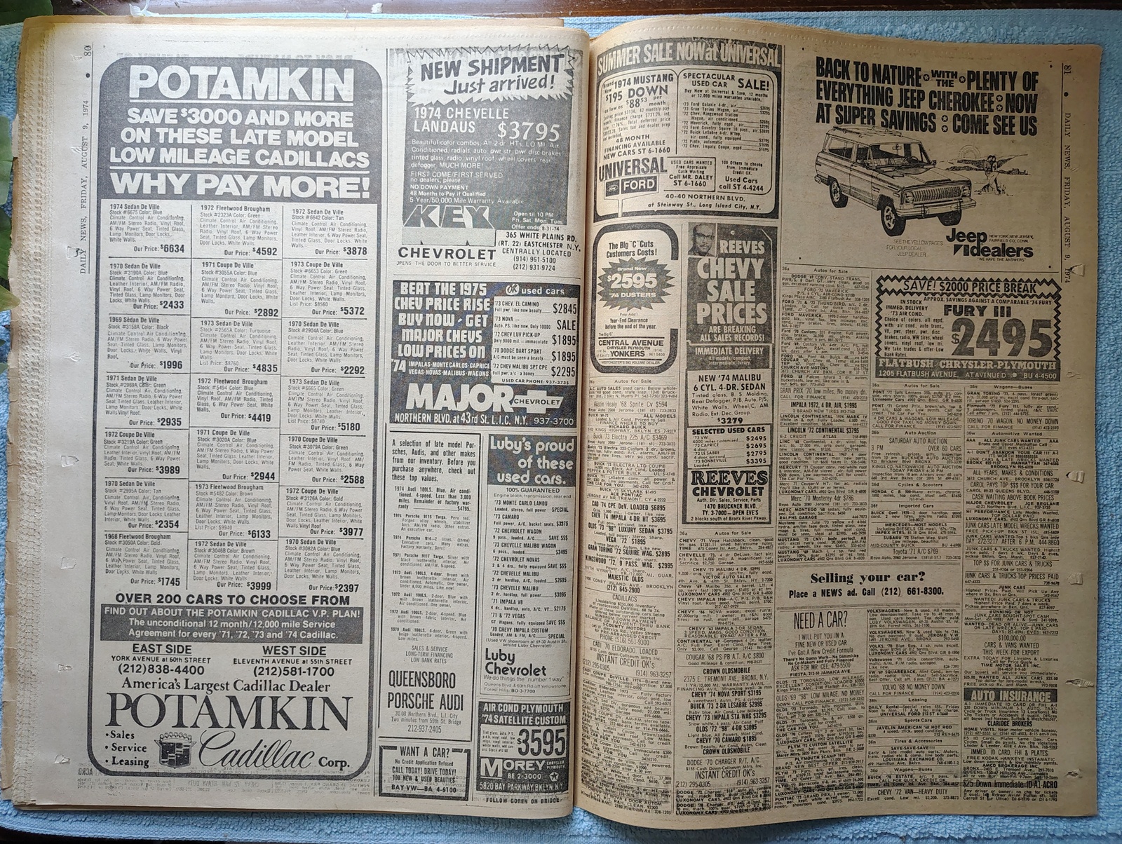 New York Daily News 9 August 1974 Nixon Resigns Special Pullout Toyota Celica Ad - Image 19