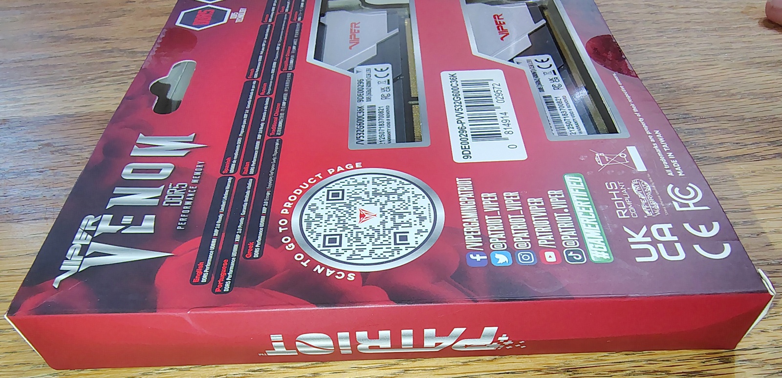 Patriot Viper Venom 32GB Kit (2 x 16GB) PC5-48000 6000MT/s Memory RAM DDR5 2025 - Image 6