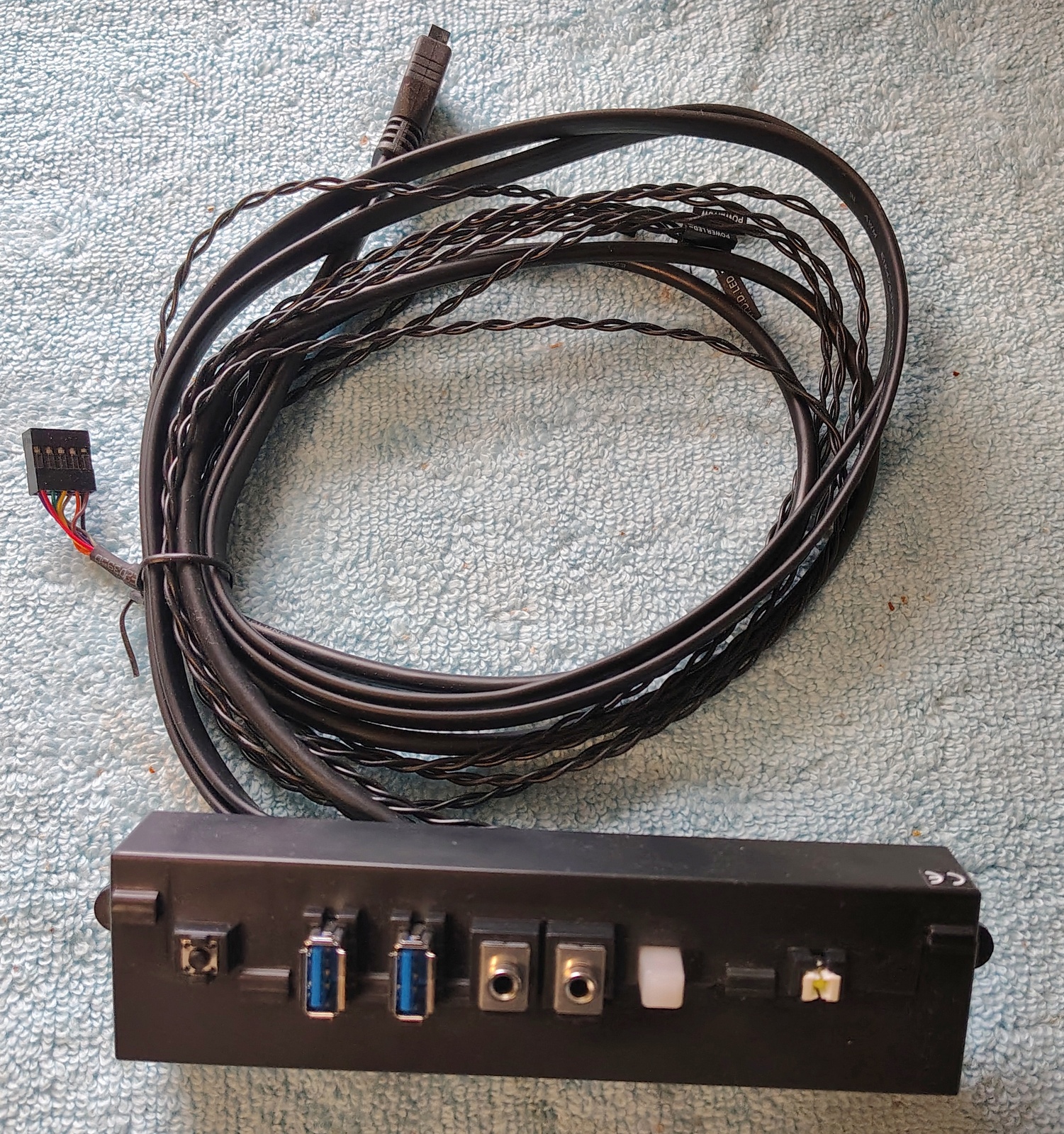 Used I/O IO Panel USB Audio Power Reset for Corsair Vengeance C70 Desktop Case