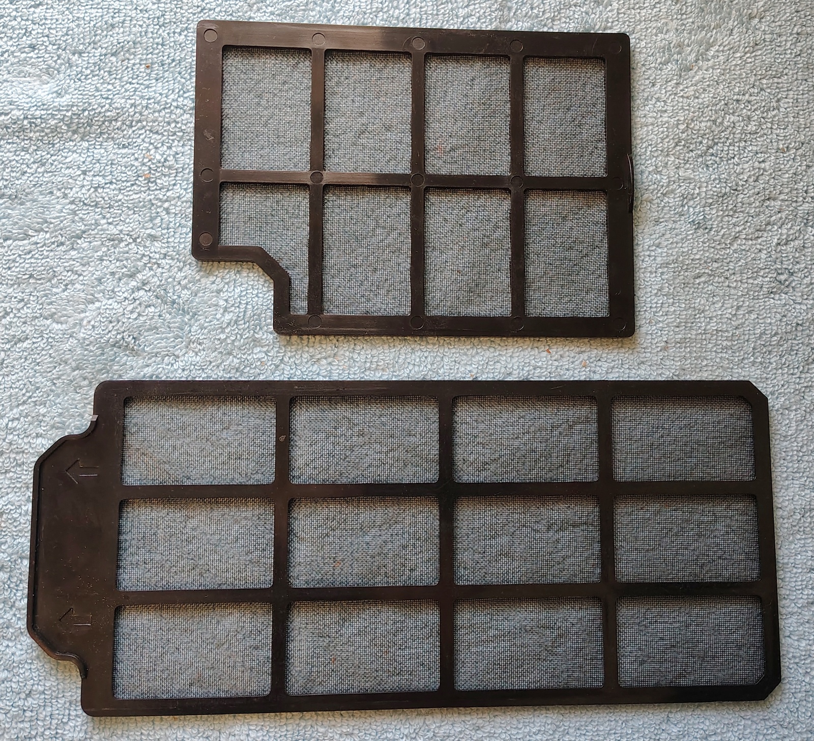 Set of 2 Bottom Black Plastic Dust Filters for Fractal Design Node 804 PC Case