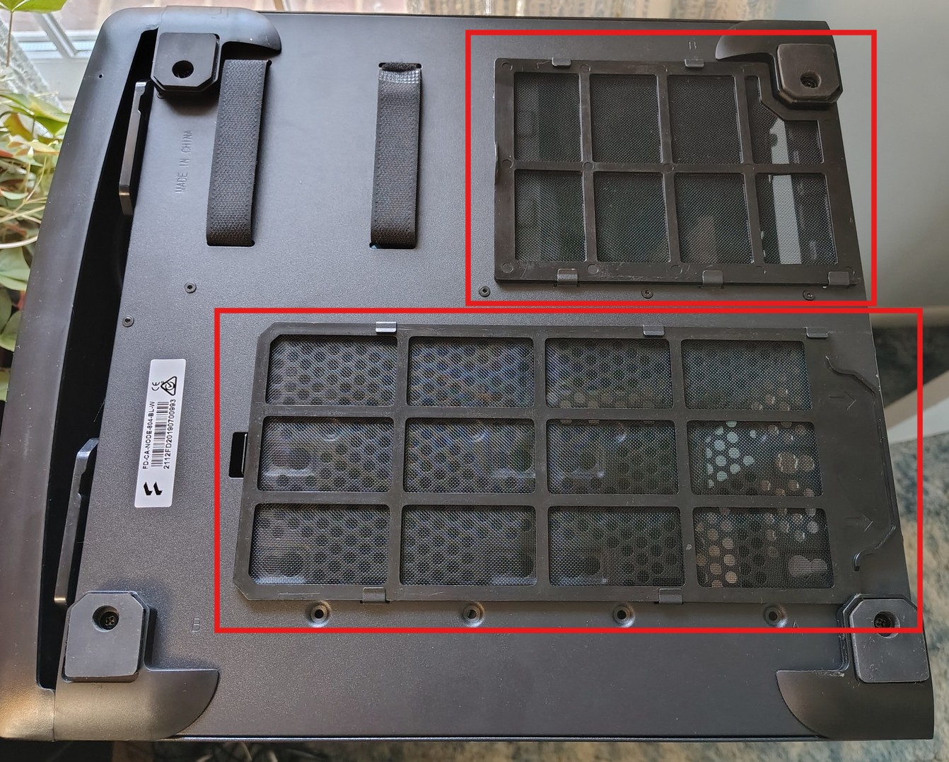 Set of 2 Bottom Black Plastic Dust Filters for Fractal Design Node 804 PC Case - Image 12