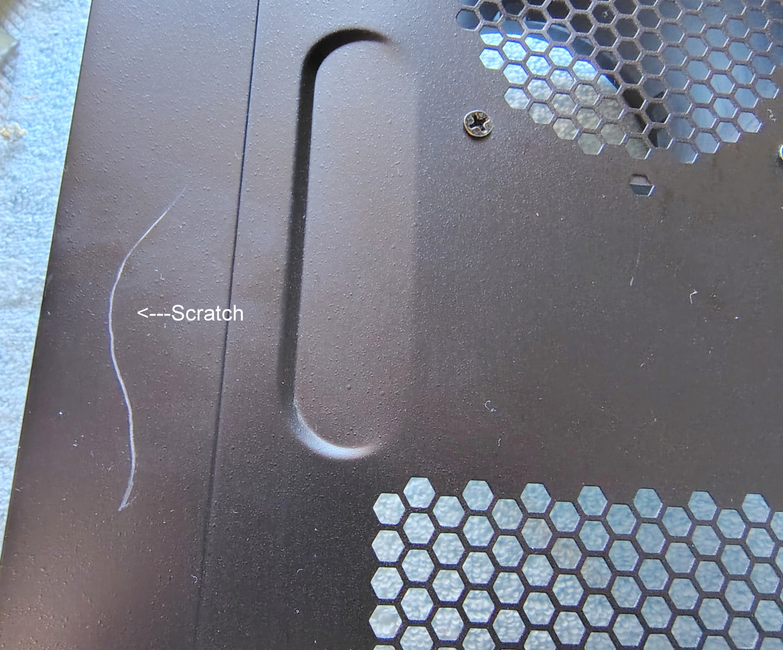 Used Black Steel Metal Vented Side Panel Door for Rosewill CX-5059 Desktop PC Case - Image 2