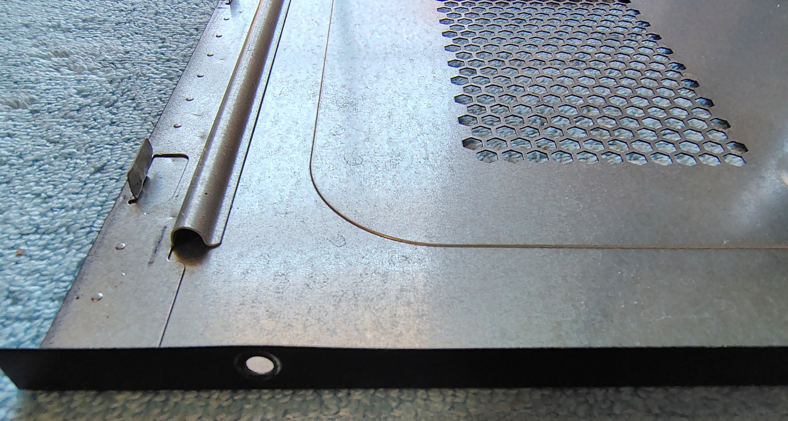 Used Black Steel Metal Vented Side Panel Door for Rosewill CX-5059 Desktop PC Case - Image 4