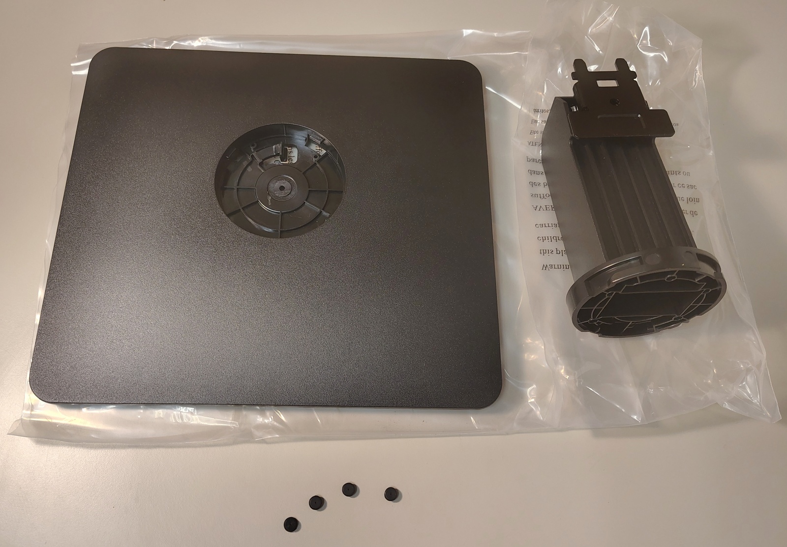 New Open Box Black ASRock PG27QRT1B Monitor Screen Stand Base Holder & Nubs 2024