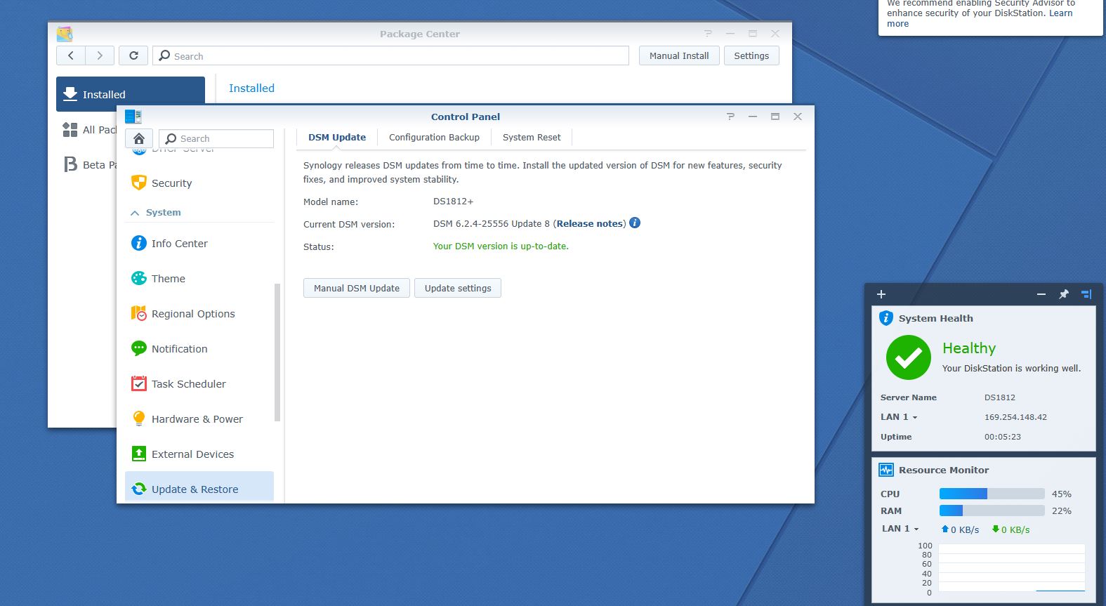 Synology DiskStation DS1812+ 8 Bay NAS Network Attached Storage 12TB (3 x 4TB) - Image 14