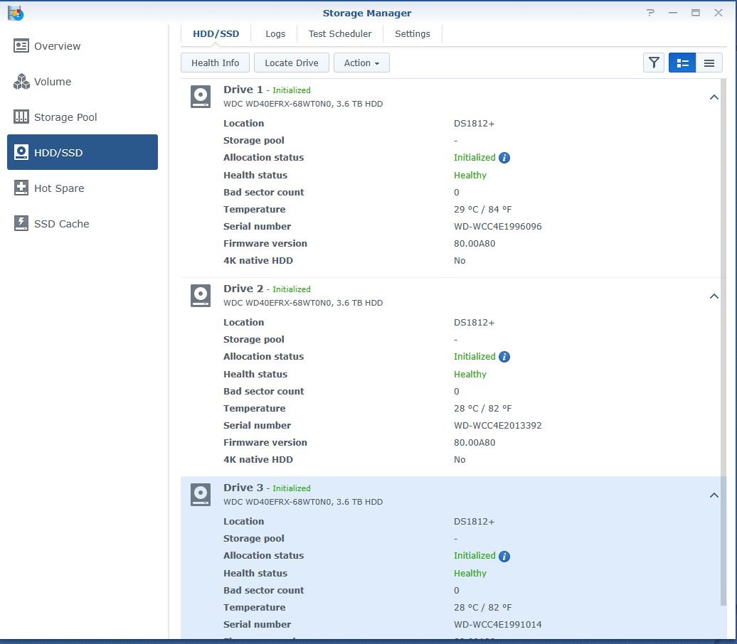Synology DiskStation DS1812+ 8 Bay NAS Network Attached Storage 12TB (3 x 4TB) - Image 17