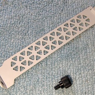 White Steel Vented PCIe Slot Cover Bracket for Corsair iCUE 4000X 4000D Airflow