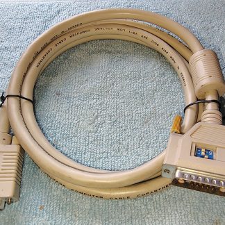 6' Beige Sun/SGI Workstation 13W3 to SVGA Monitor Display Adapter Cable 1990s