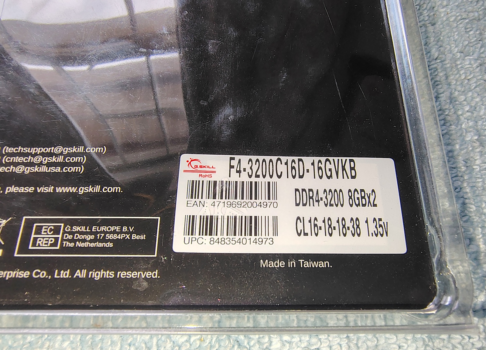 G.Skill Ripjaws V 16GB Kit, 2 x 8GB DDR4-3200 F4-3200C16D-16GVKB Memory RAM 2022 - Image 6