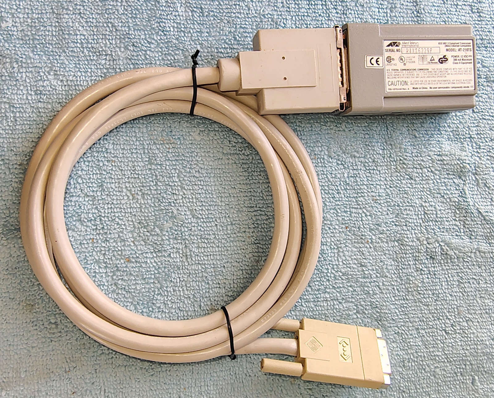 Sun Microsystems Ethernet AUI Adapter Cable & CentreCom 210TS Transceiver 530-2021-01 - Image 6