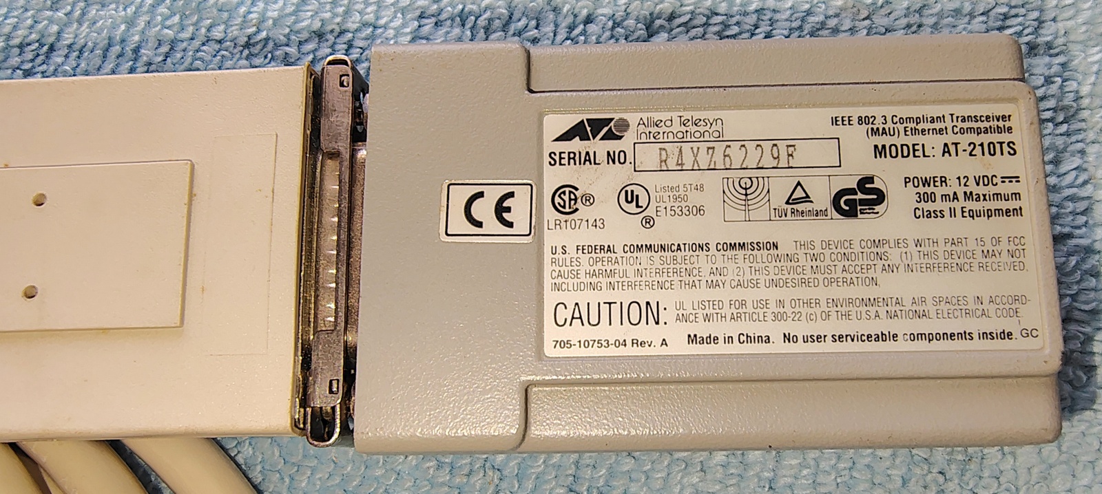 Sun Microsystems Ethernet AUI Adapter Cable & CentreCom 210TS Transceiver 530-2021-01 - Image 7