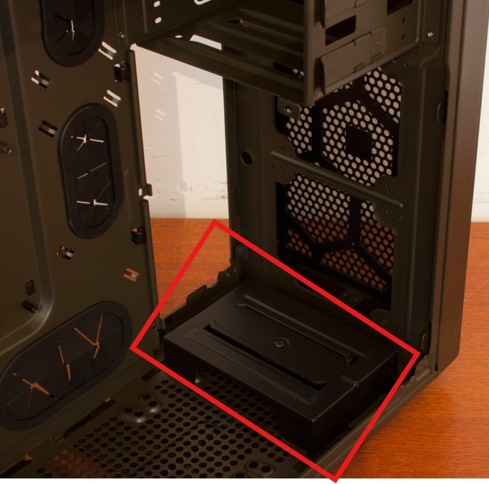 Black Plastic Bottom HDD Bracket Support Guide For Corsair Vengeance C70 Case - Image 8