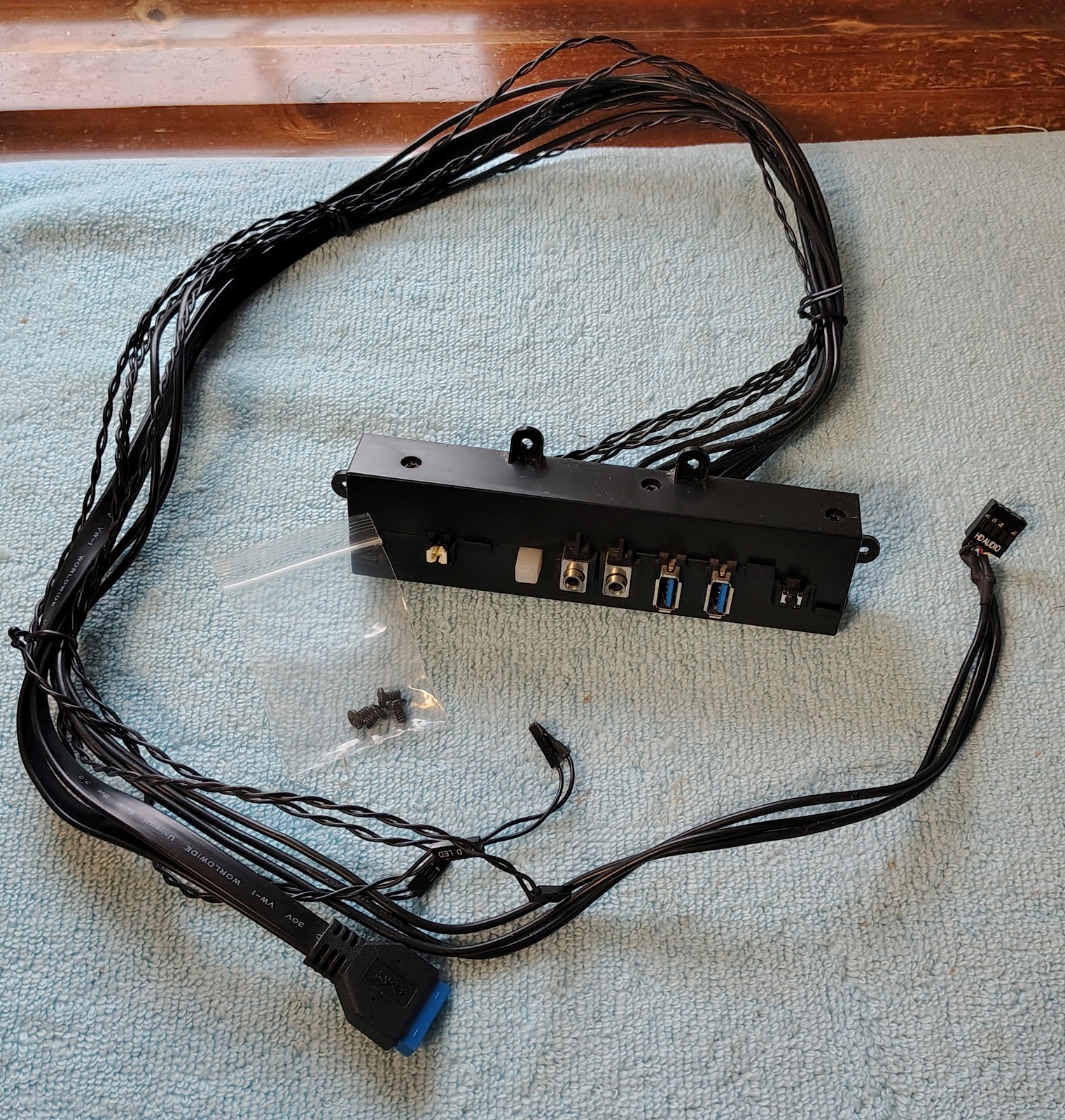 Used I/O IO Panel USB Audio Power Reset for Corsair Vengeance C70 Desktop Case